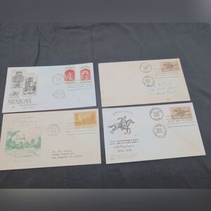 California Anniversary Pony Express 1960 1950 First Day Cover Envelopes